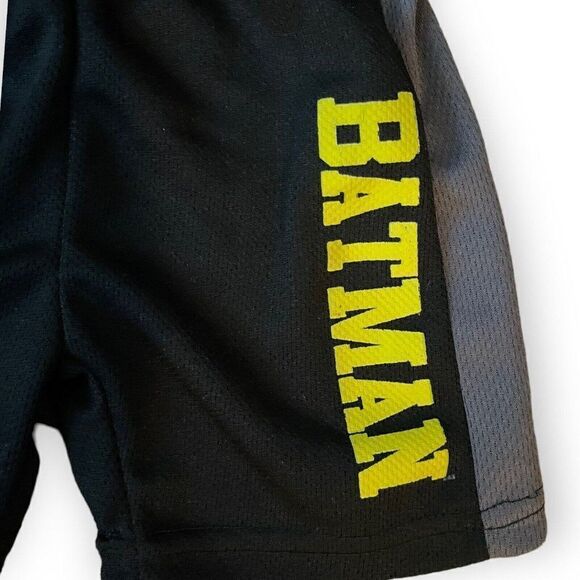 Batman Toddler Boy Black Batman Shorts Size 2T Casual Play DC Comics Basketball - Picture 5 of 5